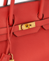Birkin 35 in Clemence Rouge Casaque, &pound;9,500, Handbags, Red, Leather, Other view